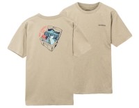 SHIMANO SH-003V Organic Cotton Graphic T-shirt Beige XS