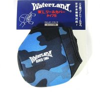 WATERLAND Bait Reel Cover R Handle Blue Camo