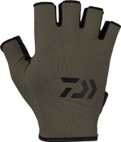 DAIWA DG-6524 Water-Absorbing Quick-Drying Gloves 5 Pieces Cut (Khaki) XS
