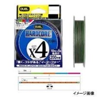 DUEL Hardcore X4 [10m x Silver&Green&Orange&Blue&Pink] 200m #0.5 (9lb)