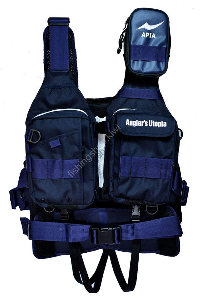 人気ショップ APIA ANGLER'S at buy Wear NAVY MARINE Ver3 VEST SUPPORT Wear
