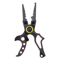 PROX Finger Split Mini Pliers Straight Type #Black x Red
