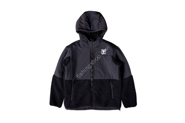 JACKALL Fleece Hoodie Jacket XXL #Black Wear buy at