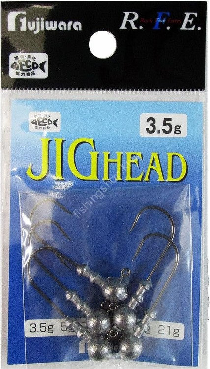 FUJIWARA Jig Head [Solid] 3.5g (5pcs)