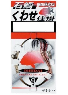 GAMAKATSU Ishidai Kuwase Rig [Black] #16 (3pcs)