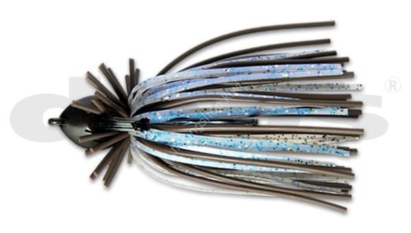 DEPS Violator Jig 14g 09 Brown - Blue Glimmer Gold & Blue flakes