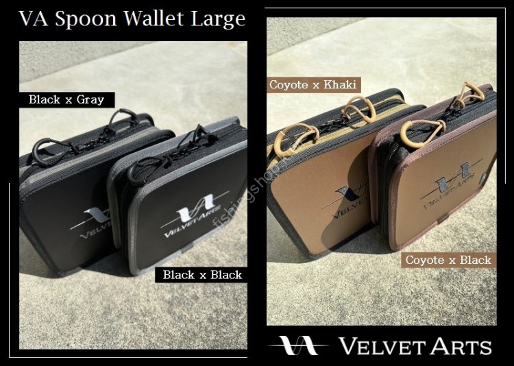 VELVET ARTS VA Spoon Wallet Large #Black × Black