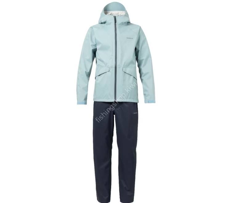 SHIMANO RA-005V Basic Fishing Rain Suit Blue Gray WS