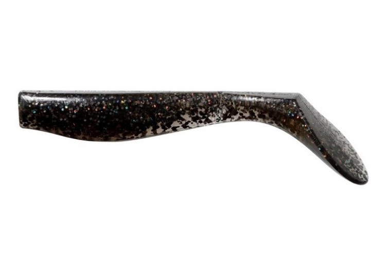 BUDDY WORKS Flag Shad 4 #BLK Silhouette Black (6pcs)