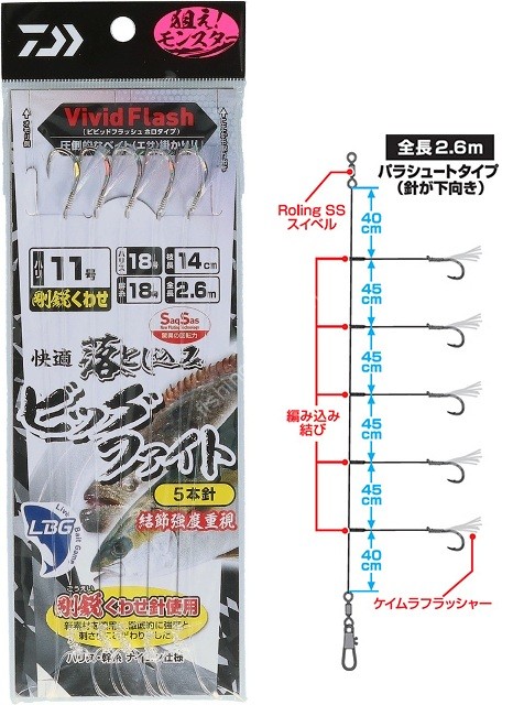 DAIWA Kaiteki Otoshikomi Shikake SS LBG Big Fight 5hon 11-20-20