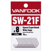VANFOOK SW-21F Spoon Expert Hook Wide Gape #7 50pcs.