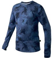 GAMAKATSU GM3704 No Fly Zone Long Sleeve Cool T-Shirt (Navy Camouflage) 3L