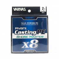 VARIVAS Avani Casting PE Max Power x8 Shore Master [White] 200m #2 (33lb)