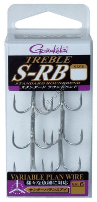GAMAKATSU Treble S-RB [Silver] #3 (6pcs)