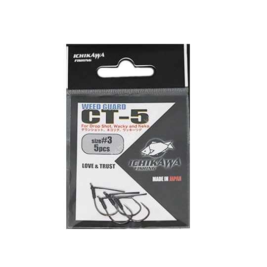 ICHIKAWA FISHING CT-5 Weed Guard #3 (5pcs)