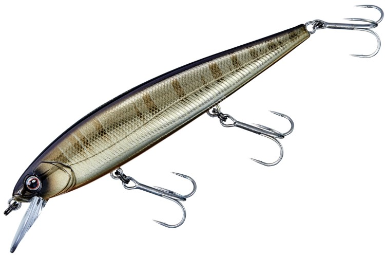 GAMAKATSU Luxxe 80-611 Avenge Minnow 110F #04 Witch Gold