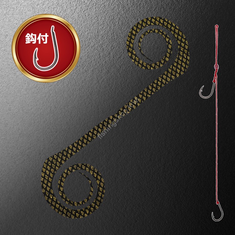MATSUOKA SPECIAL Mega Alpha 185mm with Hooks #Black Gold Lame