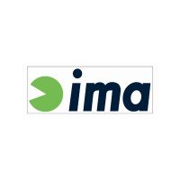 IMA ima Logo-Sticker W100mm / Lime-Navy # O-S004