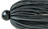 DEPS RR Jig Head 1.0g Fine Rubber Skirt 01 black