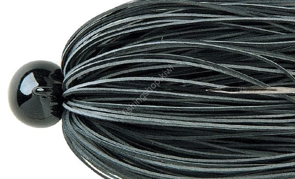 DEPS RR Jig Head 1.0g Fine Rubber Skirt 01 black