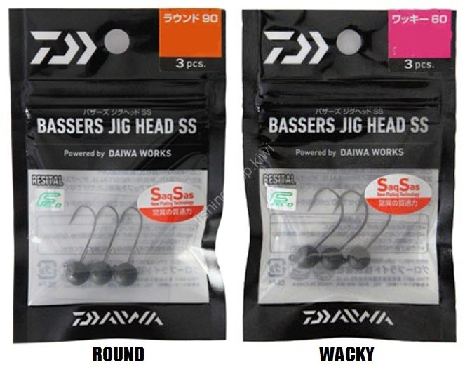 DAIWA Bassers Jig Head SS Wacky 2.2g #2 (3pcs)