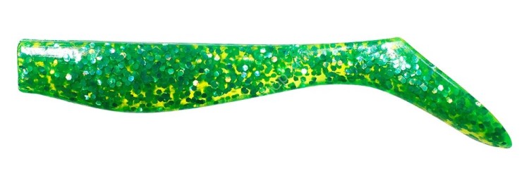 BUDDY WORKS Flag Shad 5'' #CHG Charty Green (5pcs)