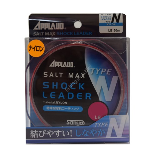 SANYO NYLON Apploud Solt Max Shock Leader Type F [Natural Clear] 50m #18 (60lb)