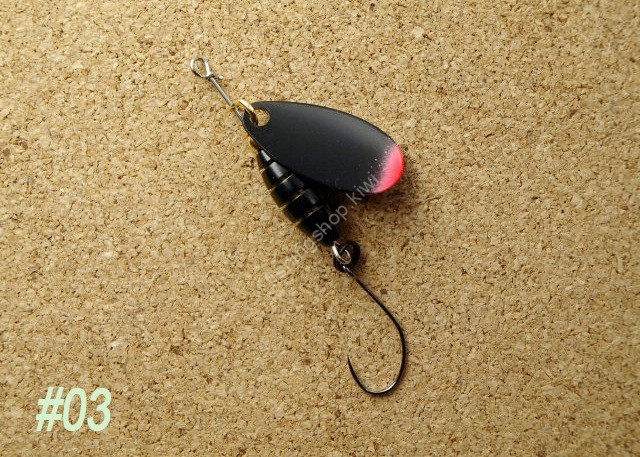 RIVER OLD Satellite. Toopeedo 2.8g #03 Black・Firetail