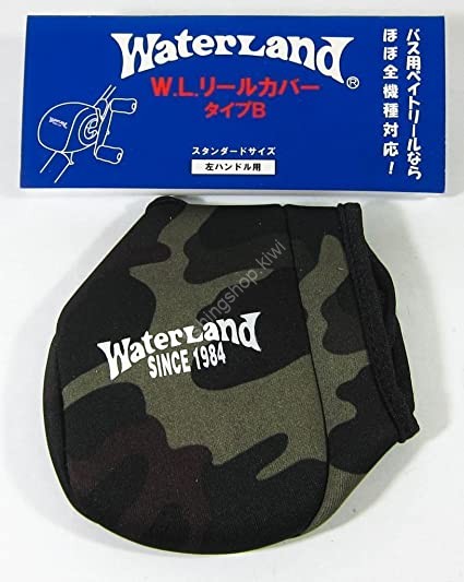 WATERLAND Bait Reel Cover R Handle Green Camo