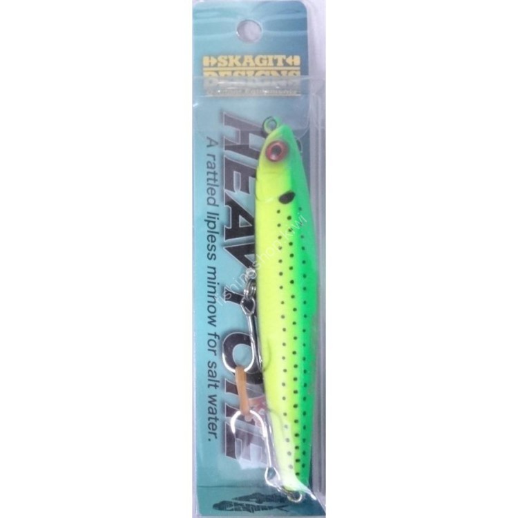 SKAGIT DESIGNS Slide Bait Heavy One Rattled 90mm 20g S #Konoshiro Lime Chart Matte