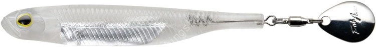 FISH ARROW Flash J Spin Elastomer 4'' SW #100 Keimura Clear/Silver