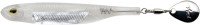 FISH ARROW Flash J Spin Elastomer 4'' SW #100 Keimura Clear/Silver