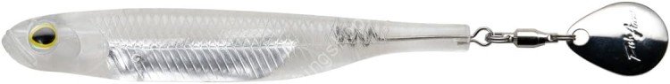 FISH ARROW Flash J Spin Elastomer 4'' SW #100 Keimura Clear/Silver