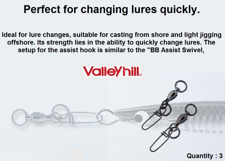 VALLEYHILL BB Casting Swivel #3 (80lb)