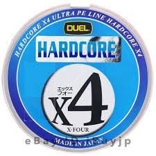 DUEL Hardcore X4 [10m x Silver&Green&Orange&Blue&Pink] 200m #0.8 (14lb)