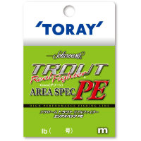 TORAY Solaroam Trout Real Fighter Area Spec PE [Light Green] 75m #0.25 (3lb)