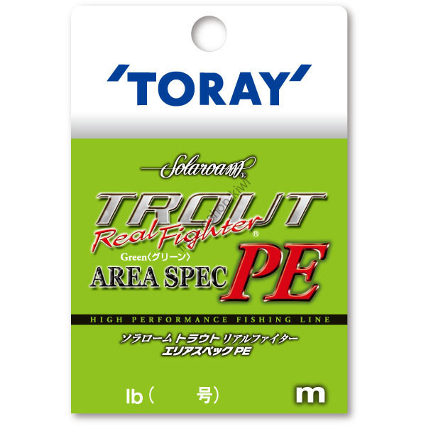 TORAY Solaroam Trout Real Fighter Area Spec PE [Light Green] 75m #0.25 (3lb)  Fishing lines buy at