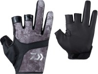 DAIWA DG-8023 Game Gloves (3fingers cut) Block Gray M