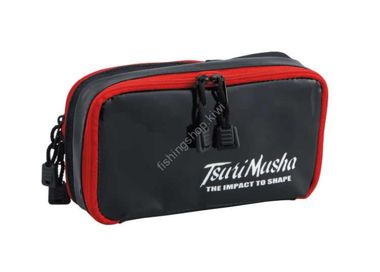 TSURI MUSHA Varius Pouch Long #Black/Red