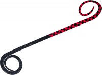 DAIWA Kohga Silicone Necktie Twin Curly R #Check Red+Magical Black