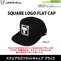 JACKALL Square Logo Flat Cap Black