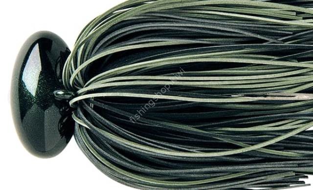 DEPS Head Block Jig 3/4oz Fine Rubber Skirt #04 Black/Watermelon