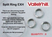VALLEYHILL Split Ring EXH for big game #7 (150lb)