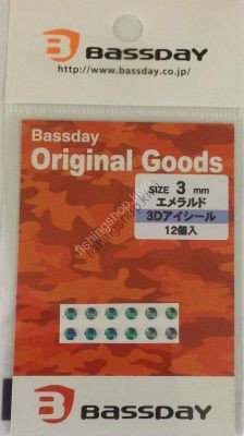 BASSDAY 3D Eye Seal 3 mm Emerald