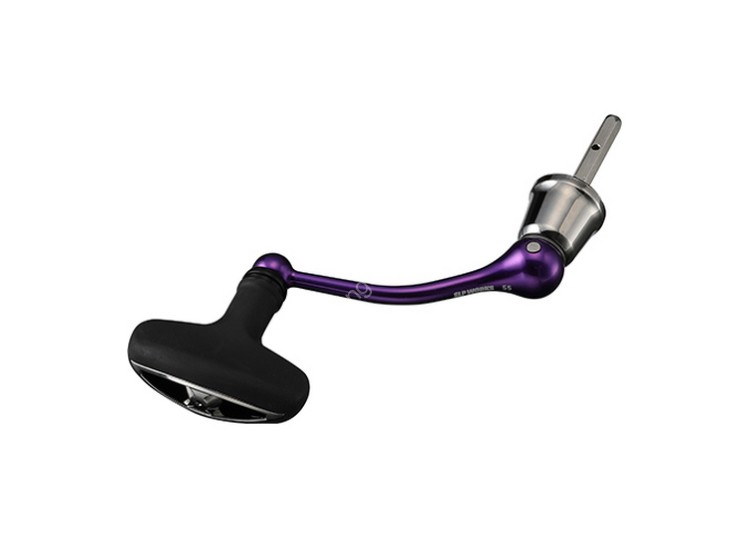 SLP WORKS Daiwa Machine Cut Shaft Handle Set 60mm #Purple