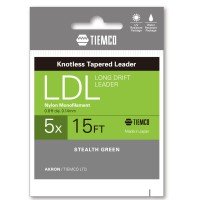 TIEMCO Long-Drift Leader 5X [Stealth Green] 15ft