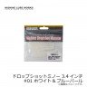 NISHINE Dropshot Minnow 3.4 #1 White & Blue Pearl