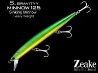 ZEAKE S_Gravityy Minnow 125 # SGM25002 Green Gold Orange Belly
