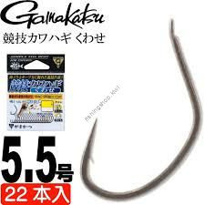 GAMAKATSU Kawahagi Kuwase Rose [Nano Smooth Coat] #5.5 (22pcs)