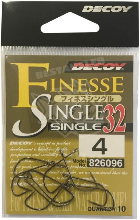 DECOY Finesse Single Single32 [NS Black] #4 (10pcs)